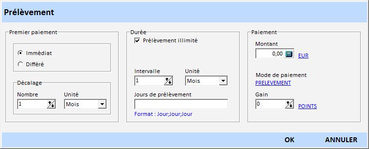 Tarif prélèvement saisie