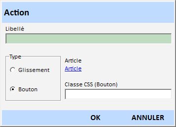 Borne de vente publicite bandeau action