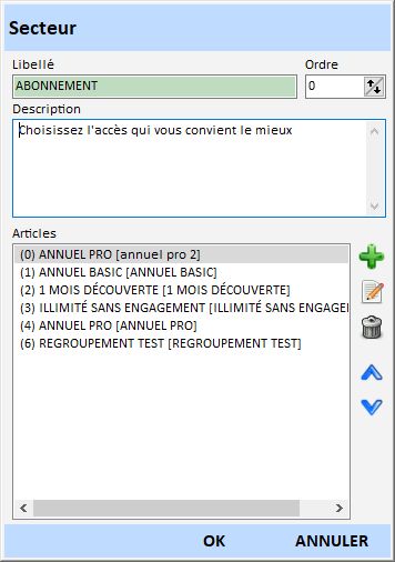 Borne de vente secteur
