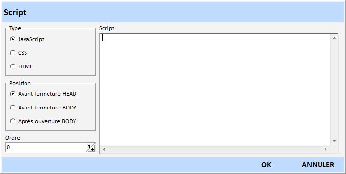 Serveur Web Script détail