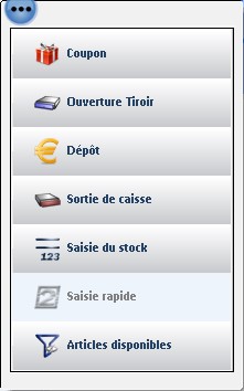 Caisse menu
