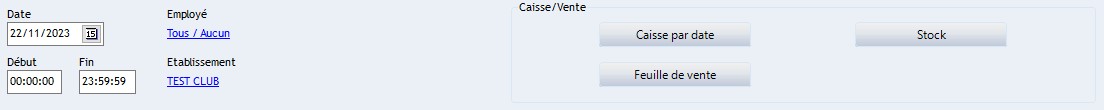 Caisse vente