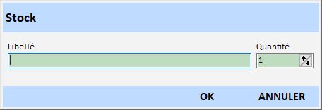 saisie stock saisie