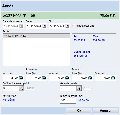 Accès ajouter saisie horaires