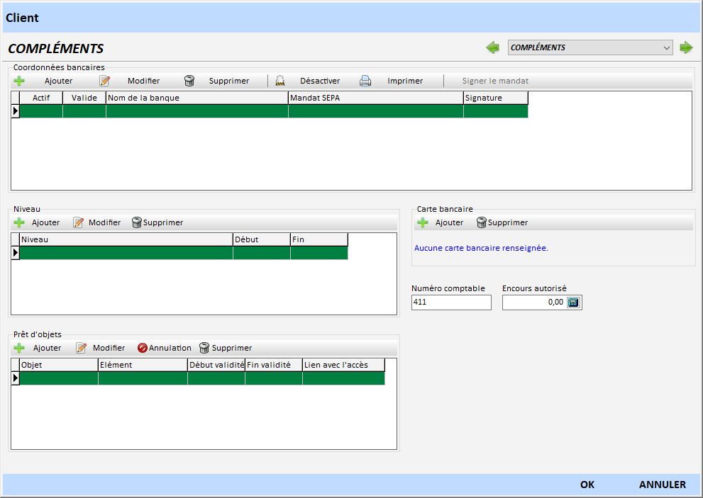 Coordonnées bancaires