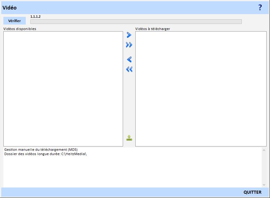 Téléchargement vidéos