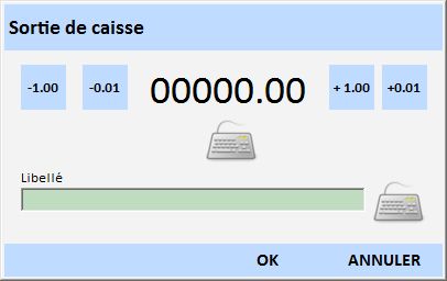 Sortie de caisse