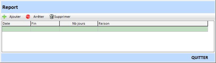 Accès report