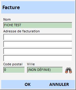 Facture modifier