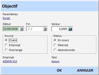 Objectif saisie