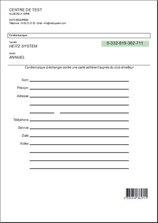Impression coupon